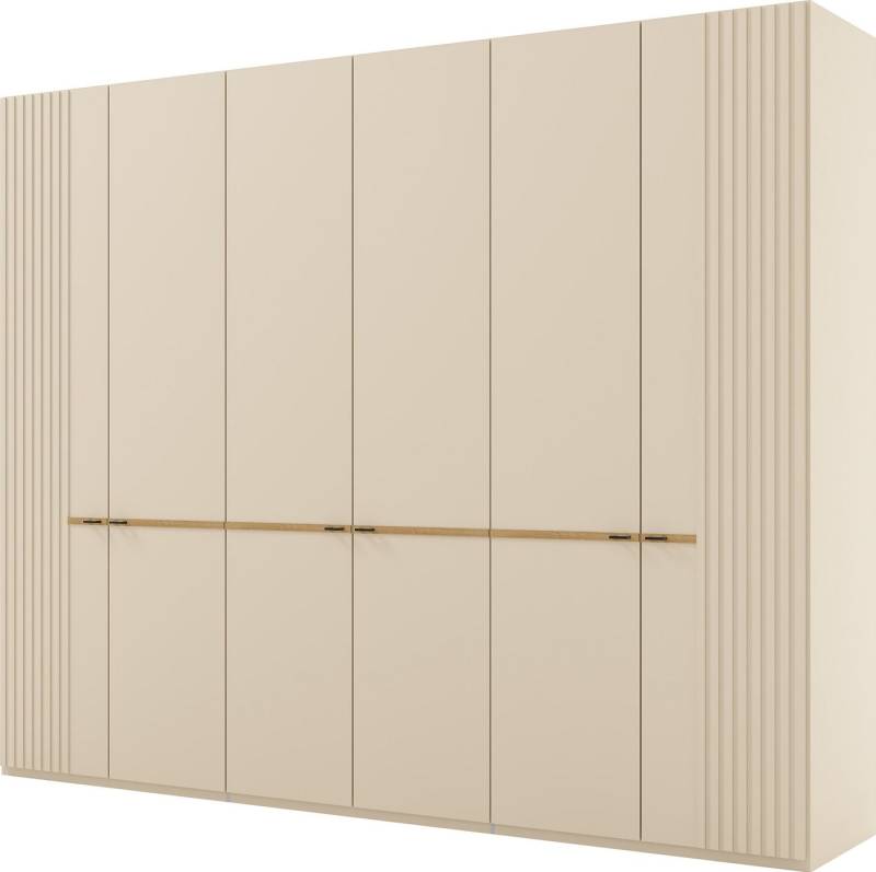 Musterring Drehtürenschrank Isabelle Lamellen in Korpusfarbe, Griffe in schwarz, versch. Größen und Farben von Musterring