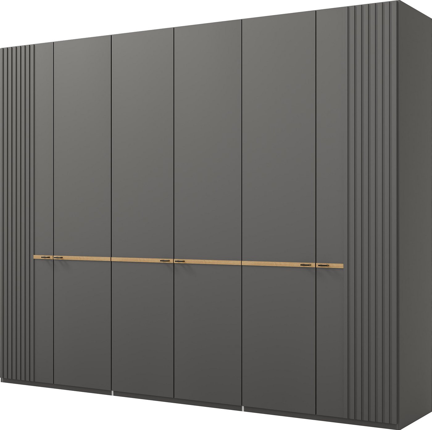 Musterring Drehtürenschrank Isabelle Lamellen in Korpusfarbe, Griffe in schwarz, versch. Größen und Farben Musterring Drehtürenschrank Isabelle Lamellen in Korpusfarbe, Griffe in schwarz, versch. Größen und Farben von Musterring