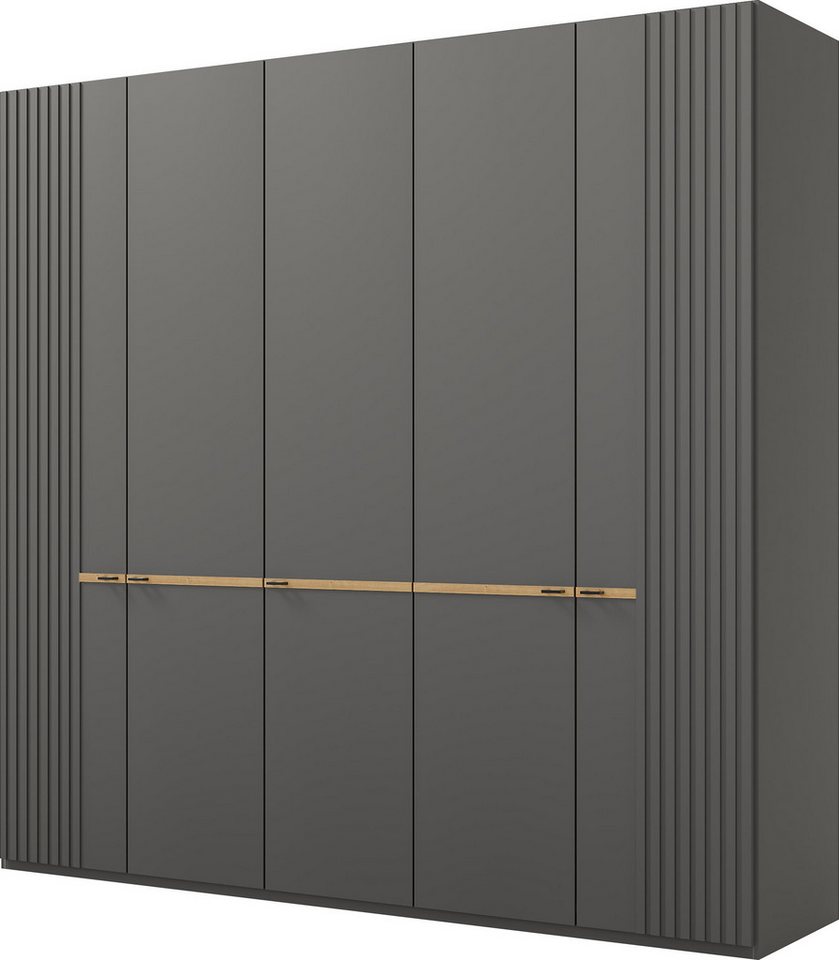 Musterring Drehtürenschrank Isabelle Lamellen in Korpusfarbe, Griffe in schwarz, versch. Größen und Farben Musterring Drehtürenschrank Isabelle Lamellen in Korpusfarbe, Griffe in schwarz, versch. Größen und Farben von Musterring