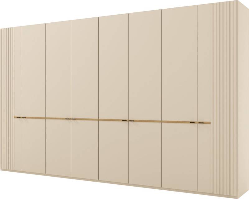 Musterring Drehtürenschrank Isabelle Lamellen in Korpusfarbe, Griffe in schwarz, versch. Größen und Farben von Musterring