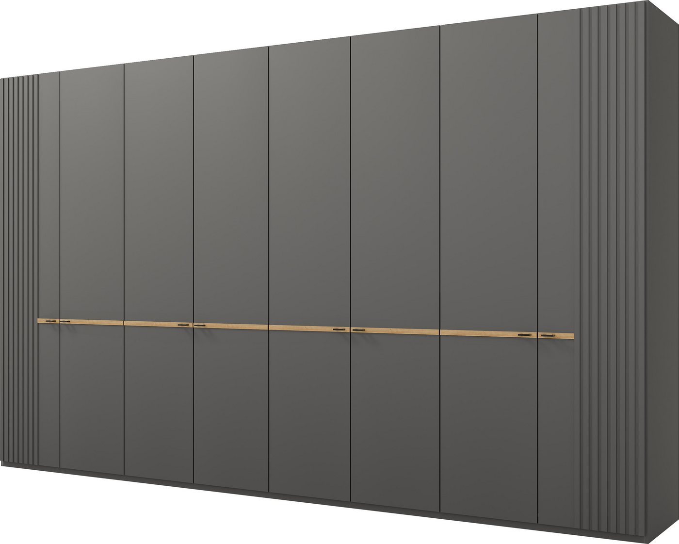 Musterring Drehtürenschrank Isabelle Lamellen in Korpusfarbe, Griffe in schwarz, versch. Größen und Farben Musterring Drehtürenschrank Isabelle Lamellen in Korpusfarbe, Griffe in schwarz, versch. Größen und Farben von Musterring