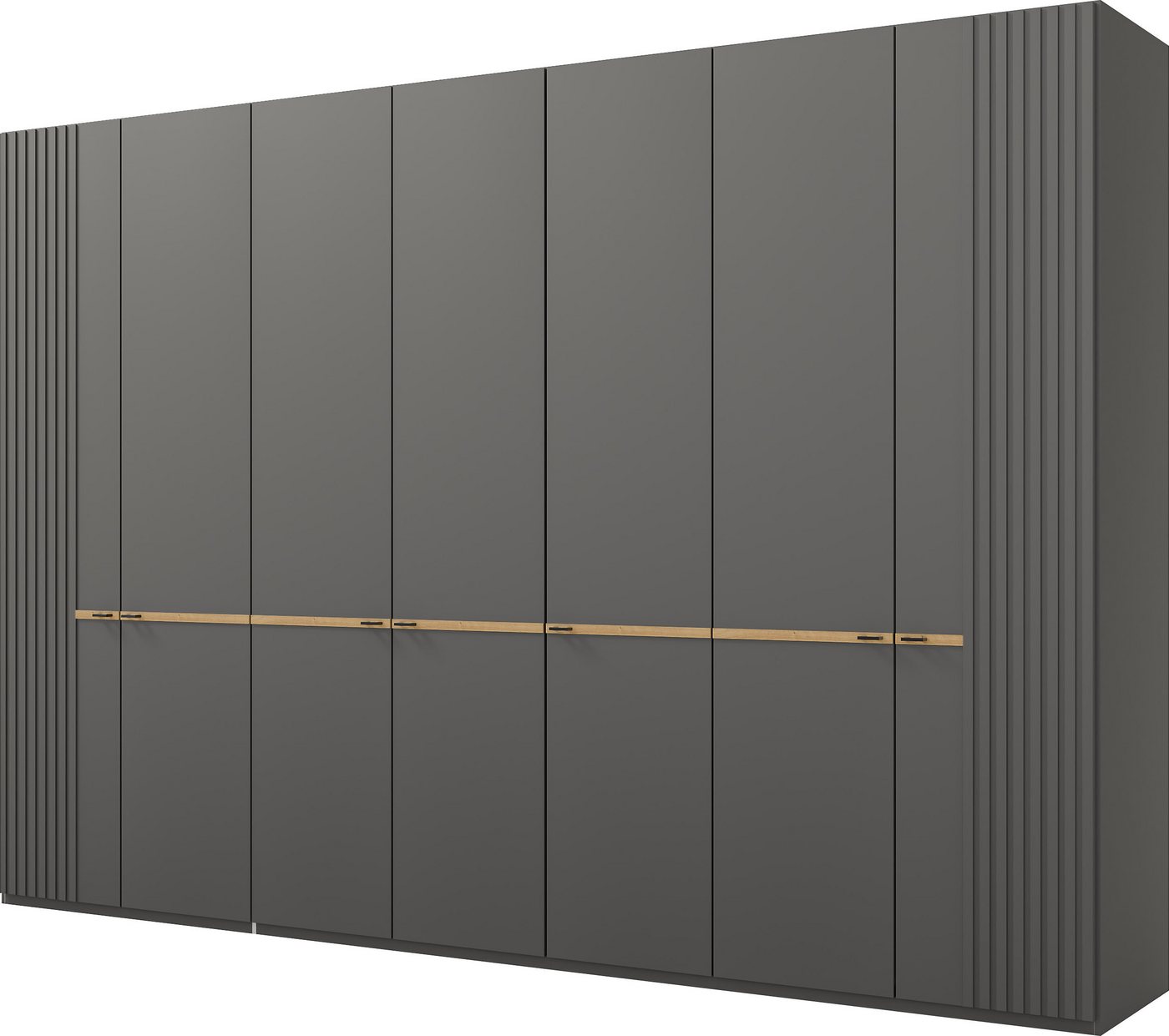 Musterring Drehtürenschrank Isabelle Lamellen in Korpusfarbe, Griffe in schwarz, versch. Größen und Farben Musterring Drehtürenschrank Isabelle Lamellen in Korpusfarbe, Griffe in schwarz, versch. Größen und Farben von Musterring