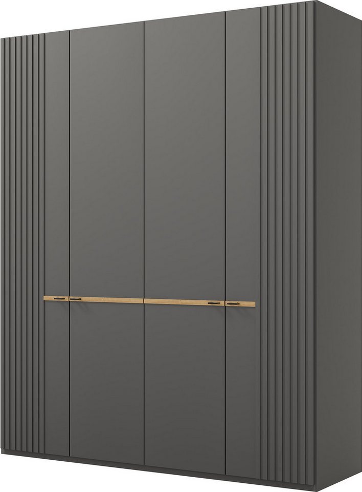Musterring Drehtürenschrank Isabelle Lamellen in Korpusfarbe, Griffe in schwarz, versch. Größen und Farben Musterring Drehtürenschrank Isabelle Lamellen in Korpusfarbe, Griffe in schwarz, versch. Größen und Farben von Musterring