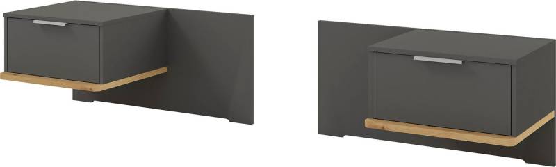 Musterring Nachtschrank Isabelle (Wird als Paar geliefert) Set bestehend aus 2 Konsolen, Unterboden in Eiche, B90 x H43 x T47 cm von Musterring