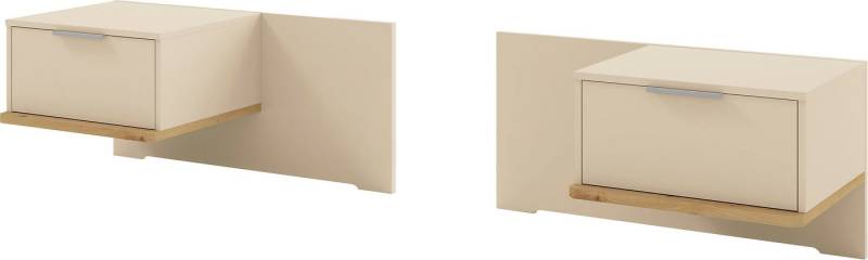 Musterring Nachtschrank Isabelle (Wird als Paar geliefert) Set bestehend aus 2 Konsolen, Unterboden in Eiche, B90 x H43 x T47 cm von Musterring