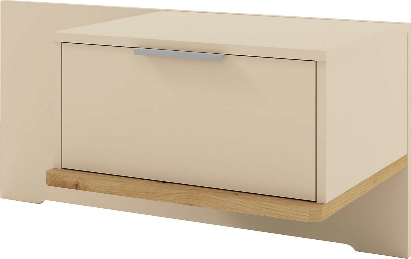 Musterring Nachtschrank Isabelle verschiedene Farben, Unterboden in Eiche, Maße B50/90 x H43 x T47 cm Musterring Nachtschrank Isabelle verschiedene Farben, Unterboden in Eiche, Maße B50/90 x H43 x T47 cm von Musterring