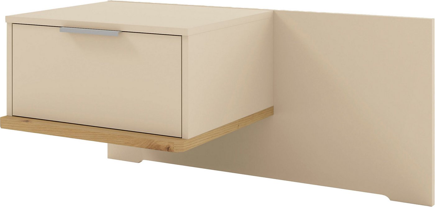Musterring Nachtschrank Isabelle verschiedene Farben, Unterboden in Eiche, Maße B50/90 x H43 x T47 cm Musterring Nachtschrank Isabelle verschiedene Farben, Unterboden in Eiche, Maße B50/90 x H43 x T47 cm von Musterring