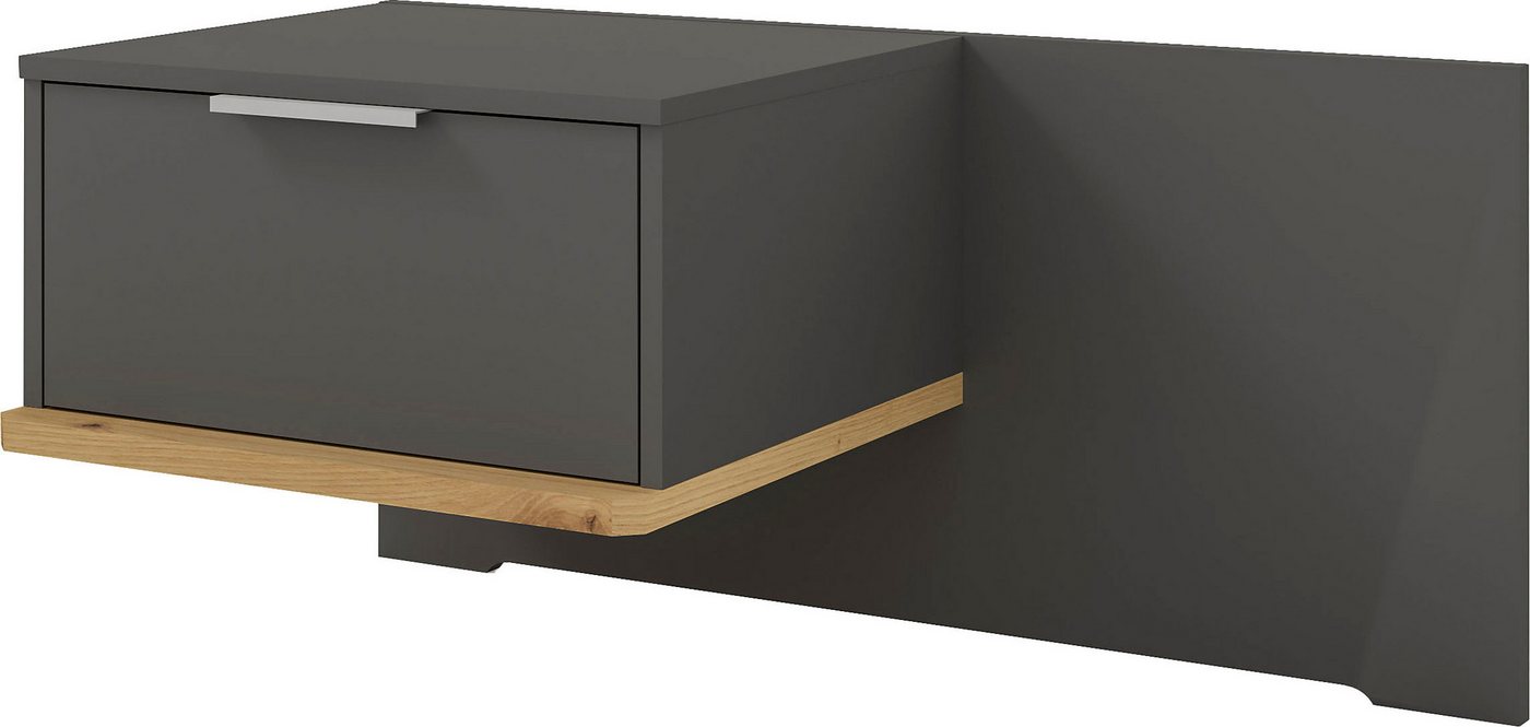 Musterring Nachtschrank Isabelle verschiedene Farben, Unterboden in Eiche, Maße B50/90 x H43 x T47 cm Musterring Nachtschrank Isabelle verschiedene Farben, Unterboden in Eiche, Maße B50/90 x H43 x T47 cm von Musterring