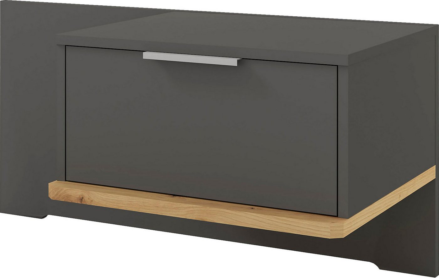 Musterring Nachtschrank Isabelle verschiedene Farben, Unterboden in Eiche, Maße B50/90 x H43 x T47 cm Musterring Nachtschrank Isabelle verschiedene Farben, Unterboden in Eiche, Maße B50/90 x H43 x T47 cm von Musterring