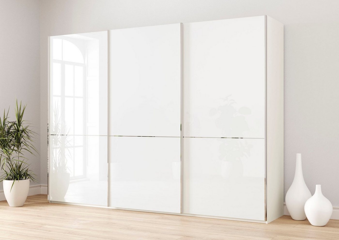 Musterring Schwebetürenschrank Imola W inkl. Einlegeböden und Kleiderstangen, mit Glastüren und Aufleistungen Musterring Schwebetürenschrank Imola W inkl. Einlegeböden und Kleiderstangen, mit Glastüren und Aufleistungen von Musterring