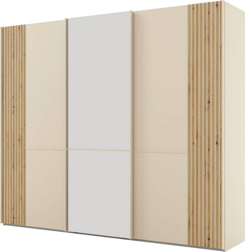 Musterring Schwebetürenschrank Isabelle Türen mit Lamellenoptik, mittige Spiegeltür, verschiedene Größen von Musterring