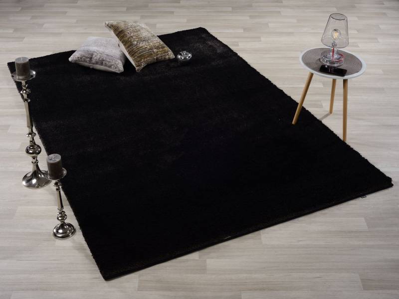 GALLERY M branded by Musterring Hochflor-Teppich Solo, rechteckig, Höhe: 30 mm, besonders weich durch Microfaser, Wohnzimmer von GALLERY M branded by Musterring