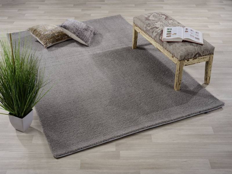 GALLERY M branded by Musterring Hochflor-Teppich Solo, rechteckig, Höhe: 30 mm, besonders weich durch Microfaser, Wohnzimmer von GALLERY M branded by Musterring