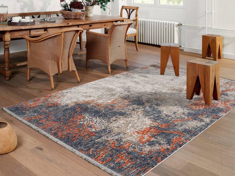 GALLERY M branded by Musterring Teppich MODENA, rechteckig, Höhe: 8 mm, Kurzflor, Wohnzimmer, Vintage von GALLERY M branded by Musterring