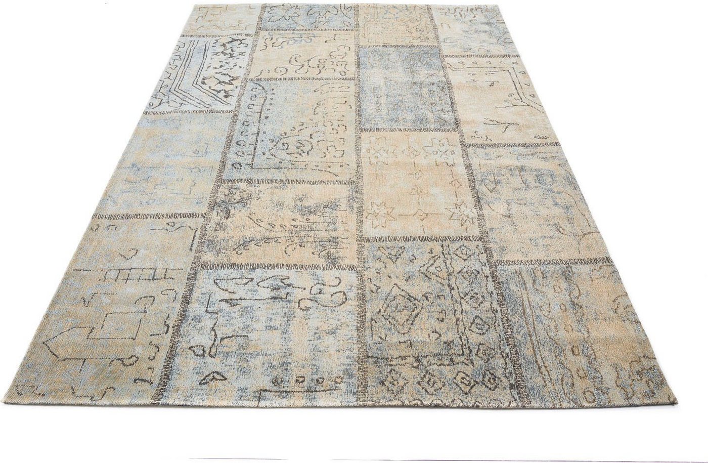 Teppich Patch, GALLERY M branded by Musterring, rechteckig, Höhe: 5 mm, Flachgewebe, Wohnzimmer von GALLERY M branded by Musterring