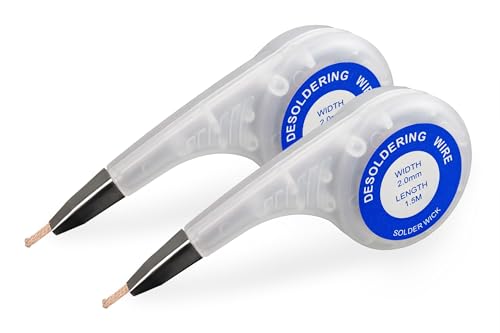 2er Pack GALLUNoptimal Entlötlitze flussmittelgetränkt 2 mm breit 1,5 m lang im praktischem Spender 2er Pack GALLUNoptimal Entlötlitze flussmittelgetränkt 2 mm breit 1,5 m lang im praktischem Spender von GALLUNOPTIMAL
