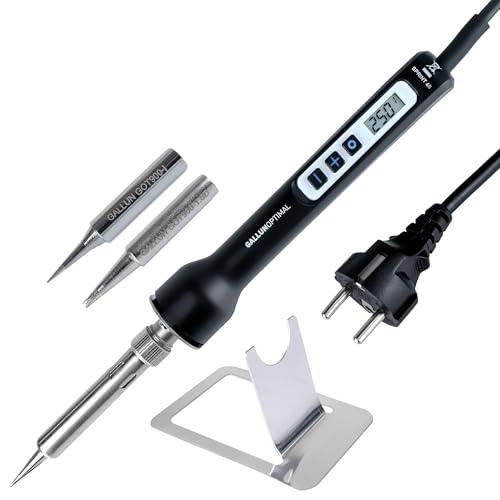 GALLUNOPTIMAL Temperatur geregelter Lötkolben – 65 Watt, 80° - 480°C, mit LCD-Display – temperaturgeregelt, mit Kalibrierfunktion, 230V - GOSprint65 von GALLUNOPTIMAL