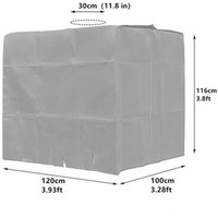 Bâche de réservoir d'eau, Bâche Couverture Réservoir IBC pour Cuve 1000L, Capôt de Protection Container Citerne Eau, Anti-poussière Anti-UV von GALOZZOIT