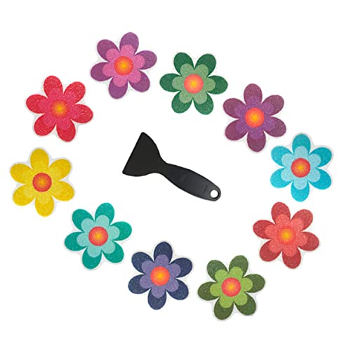 GALPADA rutschfeste Bad Aufkleber 11 Stück Selbstklebende Sticker für Badewanne Dusche und Treppen Starke Haftung Verschleißfest Mattiertes Design Sicher für Senioren von GALPADA