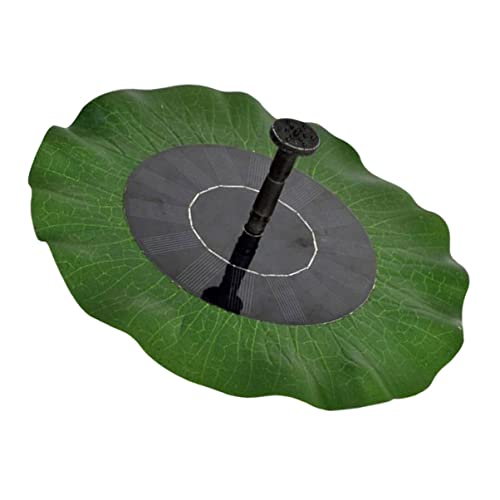 GALPADA 1 Satz Solar Teichfontäne mit Lotusblatt Design Solarbetriebene Gartenfontäne für Vogelbäder und Wasserspiele Installieren Langlebig und von GALPADA