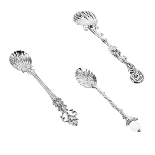 GALPADA Europäischer Kaffeelöffel Satz aus Metall Dessertlöffel für Eis Getränke Kuchen Handgefertigt Langlebig Vielseitig Einsetzbar GALPADA Europäischer Kaffeelöffel Satz aus Metall Dessertlöffel für Eis Getränke Kuchen Handgefertigt Langlebig Vielseitig Einsetzbar von GALPADA