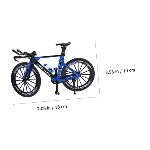 GALPADA Chic Fahrrad Modell Ornament Realistische Tischdekoration Für Wohnzimmer Schreibtisch Und Weinschrank Miniatur Simulationsbike Schwarz-blau Perfektes Für Von Fahrradkunst von GALPADA
