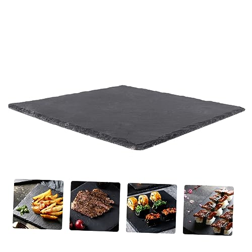 GALPADA 1 Stück Felsplatte Sushi-Tablett Lebensmittel Serviertablett Platten und Serviertabletts Schwarzes Servierschale rechteckige Platte Anzeige schwarzes Geschirr runder Servierteller GALPADA 1 Stück Felsplatte Sushi-Tablett Lebensmittel Serviertablett Platten und Serviertabletts Schwarzes Servierschale rechteckige Platte Anzeige schwarzes Geschirr runder Servierteller von GALPADA