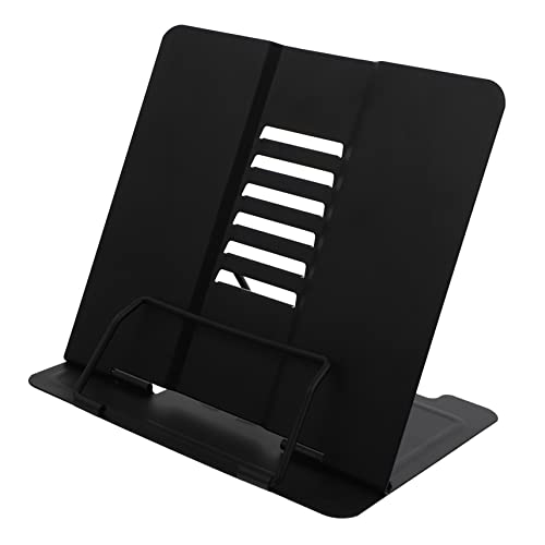 GALPADA 1 Stück Verstellbarer Buchständer aus Handfreier Leseständer für Optimaler Tragbarer Bücherhalter für Schreibtisch und Zuhause Schwarz von GALPADA