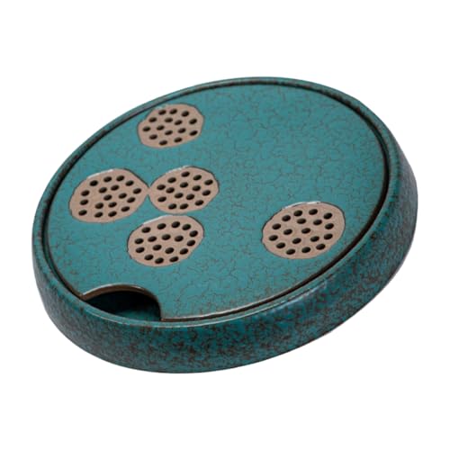 GALPADA 1 Stück Vintage Teetablett Pfauen Grün Keramisches Verschleißfestes Teekannen Untersetzer für Teezeremonie Multifunktionale Ablage für Zuhause Tischdekoration GALPADA 1 Stück Vintage Teetablett Pfauen Grün Keramisches Verschleißfestes Teekannen Untersetzer für Teezeremonie Multifunktionale Ablage für Zuhause Tischdekoration von GALPADA