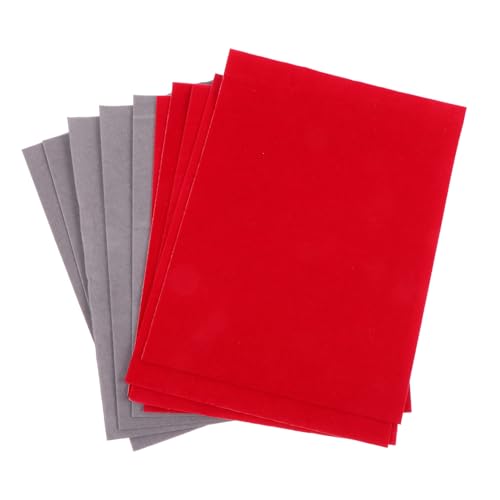 GALPADA 10 Blatt Selbstklebende Beflockte Dekostoffe Teiliges Rot Samtfolie Schmuckschachtel Einlage Möbelveredelung DIY Bastelmaterial GALPADA 10 Blatt Selbstklebende Beflockte Dekostoffe Teiliges Rot Samtfolie Schmuckschachtel Einlage Möbelveredelung DIY Bastelmaterial von GALPADA