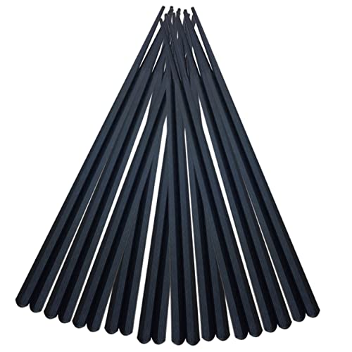 GALPADA 10 Paare Japanische Stil Essstäbchen Sechseckige Form Rutschfeste Wiederverwendbare Essstäbchen für Sushi und Asiatische Küche von GALPADA