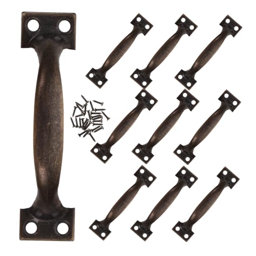 GALPADA 10 Stück Antike Türgriffe Metall Vintage Schubladengriffe für Küchenschränke und Möbel Gebogene Griffe Antikgrün für Türen GALPADA 10 Stück Antike Türgriffe Metall Vintage Schubladengriffe für Küchenschränke und Möbel Gebogene Griffe Antikgrün für Türen von GALPADA
