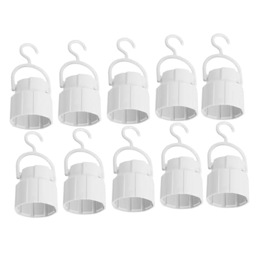 GALPADA 10 Stück LED Lampenfassung mit Haken Tragbare Notbeleuchtung für LED Glühbirnen Einfache Installation und Vielseitig Einsetzbar für Camping und Notfälle GALPADA 10 Stück LED Lampenfassung mit Haken Tragbare Notbeleuchtung für LED Glühbirnen Einfache Installation und Vielseitig Einsetzbar für Camping und Notfälle von GALPADA