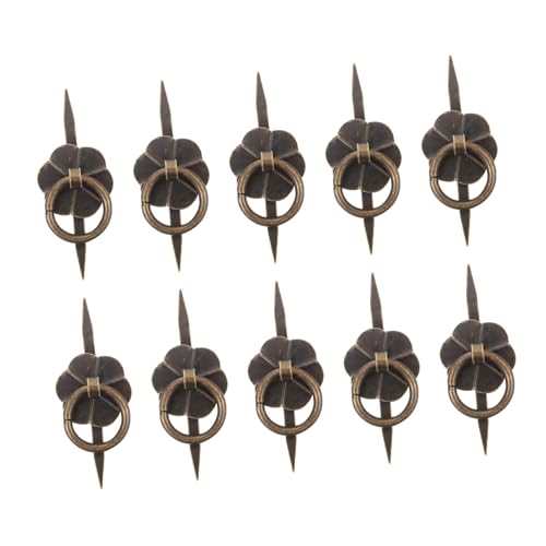 GALPADA 10 Stück Schubladengriffe für Möbel U Förmige Messingknöpfe Antikbraun für Schränke Kleiderschränke Robuste und Elegante Möbelbeschläge von GALPADA