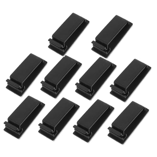 GALPADA 10 Stück Selbstklebende Kabelmanagement Clips Praktische Kabelhalter für Schreibtischorganisation für Drähte und Kabel Schwarz Einfach Anzubringen Minimalistisches Design GALPADA 10 Stück Selbstklebende Kabelmanagement Clips Praktische Kabelhalter für Schreibtischorganisation für Drähte und Kabel Schwarz Einfach Anzubringen Minimalistisches Design von GALPADA