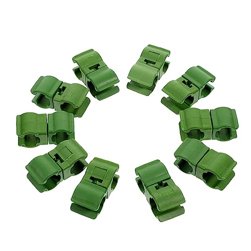 GALPADA 10 Stück Teiliges Drehbare Pflanzenclips aus Langlebigem Kunststoff Wetterfest und Rostfrei als Pflanzenstütze für Tomaten Kletterpflanzen und Zimmerpflanzen im Garten von GALPADA