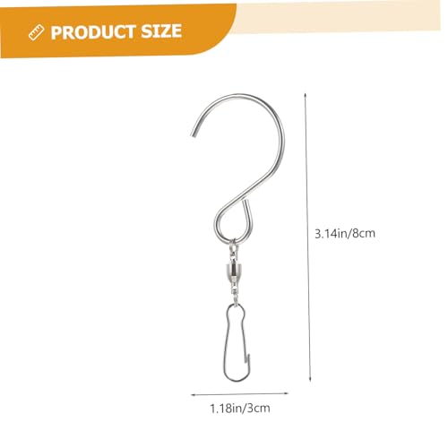 GALPADA 10 Stück Teiliges Edelstahl Drehbare Windspielhaken mit Lager Robuste Aufhängehaken für Windspiele Vogelfutter Terrassendeko und Außendekoration GALPADA 10 Stück Teiliges Edelstahl Drehbare Windspielhaken mit Lager Robuste Aufhängehaken für Windspiele Vogelfutter Terrassendeko und Außendekoration von GALPADA