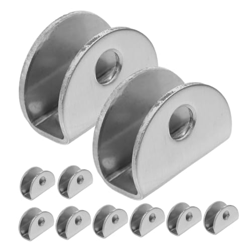 GALPADA 10 Stück Teiliges Edelstahl mirror Brackets Robuste Glas mirror Clips zur Wandbefestigung Minimalistisches Design Korrosionsbeständig Geeignet für Badezimmerspiegel und von GALPADA