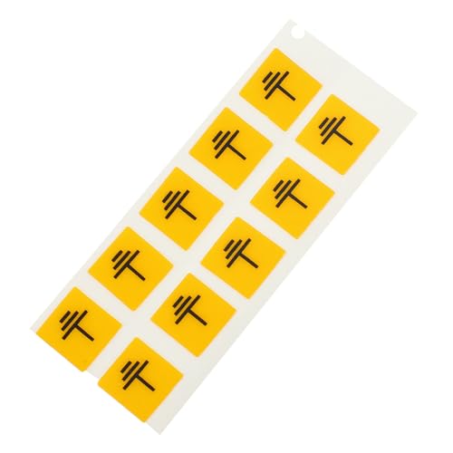 GALPADA 10 Stück Teiliges Erdungsaufkleber Sicherheitswarnaufkleber aus Langlebigem PC material Reflektierend Selbstklebend für Elektrische Geräte und Maschinen Einfache Anwendung im von GALPADA