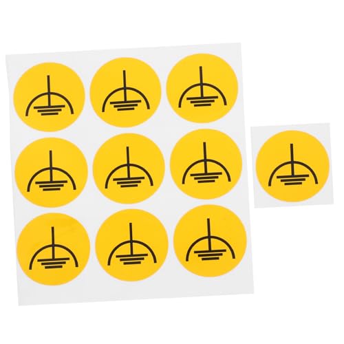 GALPADA 10 Stück Teiliges Erdungswarnaufkleber ohne Elektrische Sicherheitskennzeichnung Leichte Einfache Anwendung für Maschinen und Schalttafeln zum Schutz von Elektrischem Equipment von GALPADA