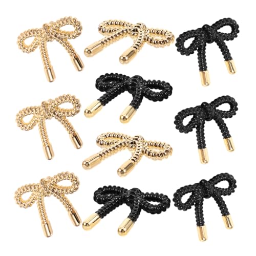 GALPADA 10 Stück Teiliges Metallknöpfe Schleifen Design Zierknöpfe zum Annähen für Damen Strickjacken Mäntel DIY Kleidung Verschlüsse Robust Langlebig von GALPADA