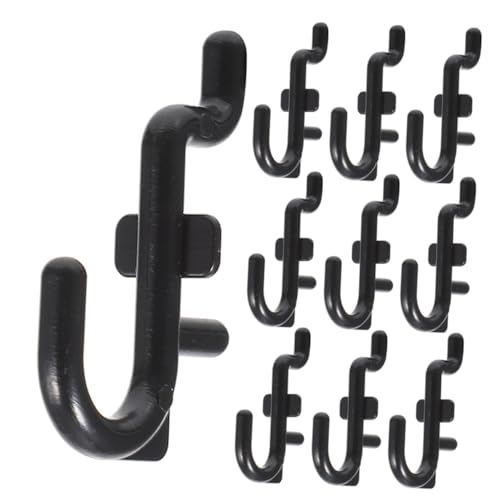 GALPADA 10 Stück Teiliges Pegboard Haken aus Robustem Kunststoff Stabile Werkzeughalter für Lochwand Installieren Vielseitig für Garage Büro und Lager Langlebig und Bruchsicher von GALPADA