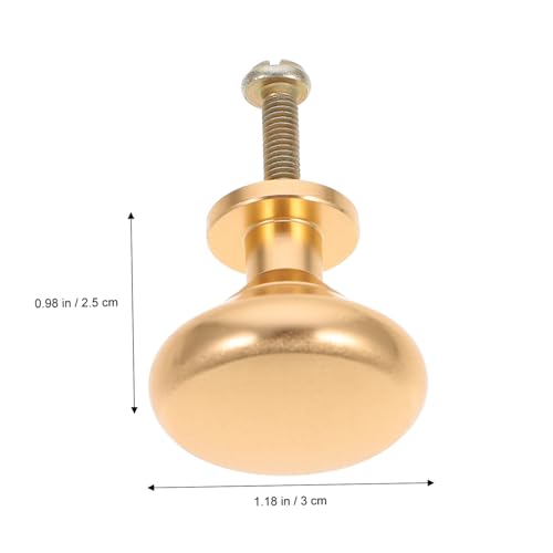 GALPADA 10 Stück Teiliges Runde Single Hole Möbelgriffe aus Goldenem Einfache Montage Elegante Schrankknöpfe für Kommoden Kleiderschränke und Anrichten GALPADA 10 Stück Teiliges Runde Single Hole Möbelgriffe aus Goldenem Einfache Montage Elegante Schrankknöpfe für Kommoden Kleiderschränke und Anrichten von GALPADA