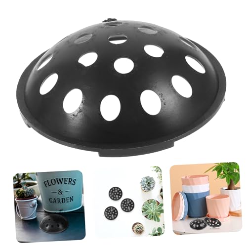 GALPADA 10 Stück Teiliges Rundes Drainagegitter Blumentopf Bodenschutz Matte aus Langlebigem Material für Bessere Luftzirkulation und Bodensicherung Geeignet für Bonsai und Pflanzkübel von GALPADA