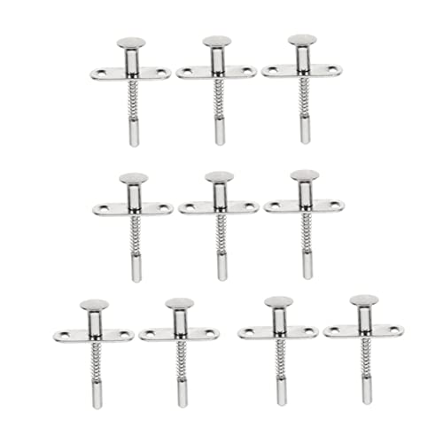 GALPADA 10 Stück Teiliges Set Plunger Latch für Kinderbett Einstellbare Aufbewahrungstür mit Federmechanismus Geeignet für Kinderbetten Vogelkäfige und Lagertüren GALPADA 10 Stück Teiliges Set Plunger Latch für Kinderbett Einstellbare Aufbewahrungstür mit Federmechanismus Geeignet für Kinderbetten Vogelkäfige und Lagertüren von GALPADA