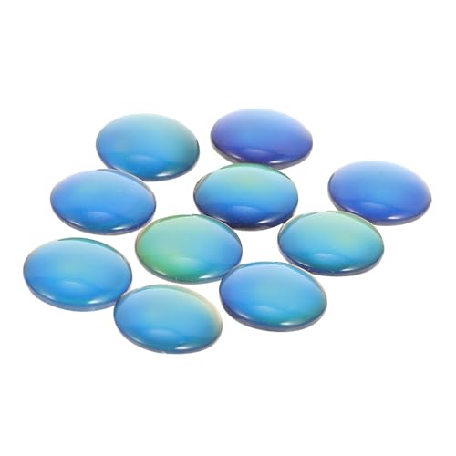 GALPADA 10 Stück Teiliges Temperaturfühlender Glas Edelstein Patches Farbwechselnde DIY Schmuckdeko Robuste Glassteine für Armbänder Ketten und Bastelarbeiten von GALPADA