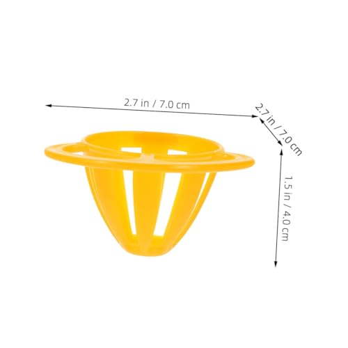 GALPADA 10 Stück Teiliges Vogel Futterkorb für Käfige Kunststoff Futterspender mit Hohlraum Design Geeignet für Papageien Wellensittiche und Kleine Vögel Einfache Langlebig und Praktisch von GALPADA