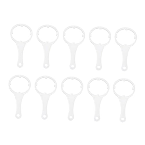 GALPADA 10 Stück Teiliges Wasserfilter Schlüssel Kunststoff Filtergehäuse Schraubenschlüssel für Umkehrosmose Ro Systeme Langlebig Leichter Kunststoff mit Verstärktem Vier punkt zahngriff von GALPADA