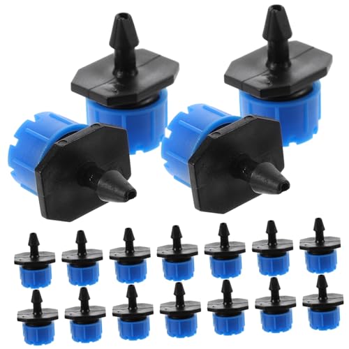 GALPADA 100 Stück Tropfbewässerung Tropfer Einstellbar Stabiler Wasserfluss Bewässerungssystem für Garten Blumen Obstbäume Gewächshaus Einfache Installation Vielseitig Einsetzbar von GALPADA