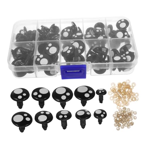 GALPADA 100stücke Sicherheitsaugen Für Häkeltiere Amigurumi-Augen Aus Kunststoff Mit Unterlegscheiben Für Stofftiere Häkelprojekte Und Bastelarbeiten GALPADA 100stücke Sicherheitsaugen Für Häkeltiere Amigurumi-Augen Aus Kunststoff Mit Unterlegscheiben Für Stofftiere Häkelprojekte Und Bastelarbeiten von GALPADA